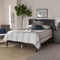 Baxton Studio Anthony Dark Grey Oak Finished Wood Full Size Panel Bed 167-10726 - alternate 10